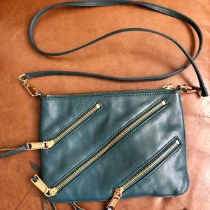 Rebeca Minkoff Teal Zipper Crossbody